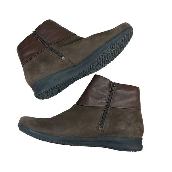 Mephisto Fiducia Brown Leather Ankle Boots Booties 10.5 - Picture 5 of 9